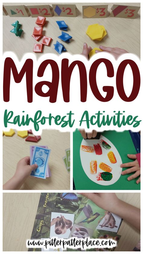 Mango Activity Preschool, What Colors Make Orange, Rainforest Theme, Early Math, Preschool Curriculum, Teacher Guides, Preschool Themes, Matching Cards, Problem Solving Skills