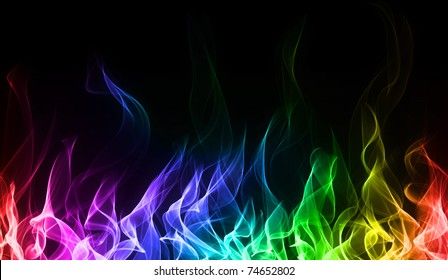 Rainbow Flames, Fire Flame, Fb Cover, Rainbow Fire, Fb Covers, Tattoo Inspo, Background For Photography, 3d Objects, Image Illustration