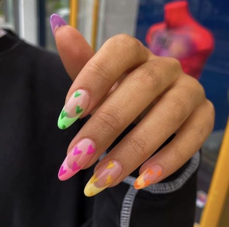 Retro Nails, Hippie Nails, Neon Nails, Minimalist Nails, Glitter Nail Art, Fire Nails, Dream Nails, Funky Nails, Pretty Acrylic Nails