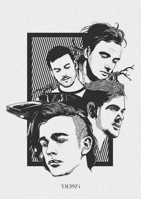 The 1975, Deviantart, Fan Art, Fan, White, Black, Art