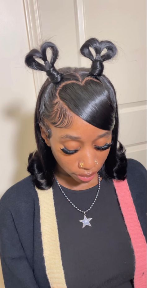 Shaved Hair Designs, Weave Ponytail Hairstyles, Sleek Ponytail Hairstyles, Y2k Hairstyles, Cute Hair Colors, Creative Hair Color, Birthday Hairstyles, Black Ponytail Hairstyles, Dyed Hair Inspiration