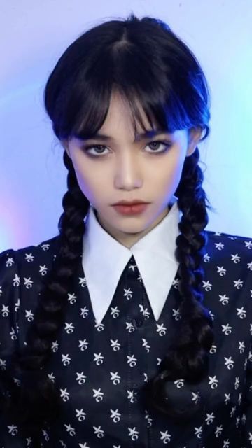 Wednesday Makeup Tutorial, Wednesday Makeup Look, Wednesday Makeup, Wednesday Hair, Wednesday Addams Makeup, Wednesday Cosplay, Devil Inspired, Perfect Selfie, Japan Woman