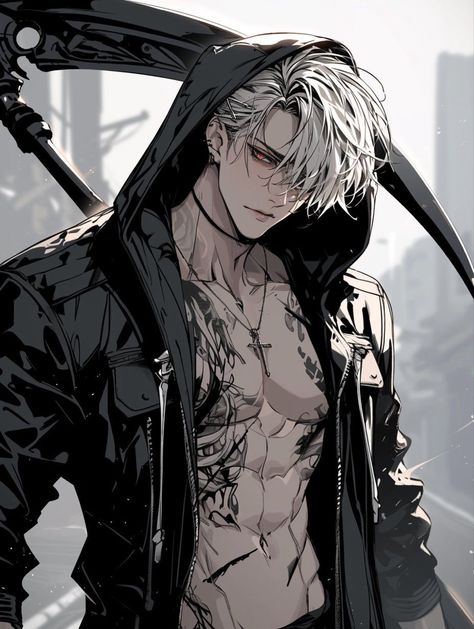 White Hair Anime Guy, Fantasy Demon, Vampire Boy, Evil Anime, Dark Anime Guys, Anime Artwork Wallpaper, Aesthetic Guys, Anime Character Drawing, Anime Drawings Boy