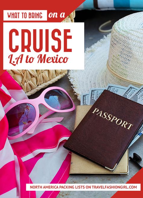 Are you taking a cruise from Los Angeles to Mexico? Find out exactly what you need to bring and leave behind with this 3 day cruise packing list! (It also works for a trip from San Diego to Mexico, too!) http://travelfashiongirl.com/3-day-cruise-packing-list/ via @travlfashngirl #packing #list #travel 3 Day Cruise Packing List, Carryon Packing List, Mexico Packing List, Business Trip Packing, Travel Tips With Baby, Cruise Packing List, Travel Fashion Airport, Photography Bucket List, Travel Packing List