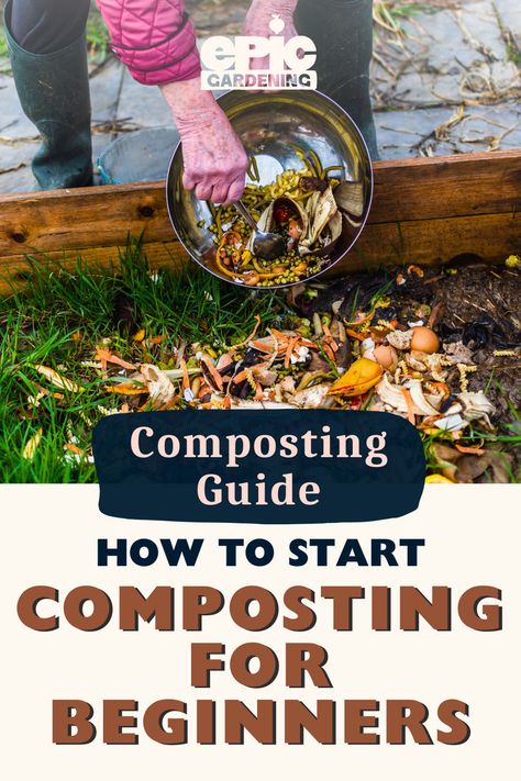 Gardener pouring compost into raised garden bed Start Garden, Composting For Beginners, Composting Ideas, How To Start Composting, Start Composting, Composting 101, Composting Methods, Compost Tumbler, Diy Compost