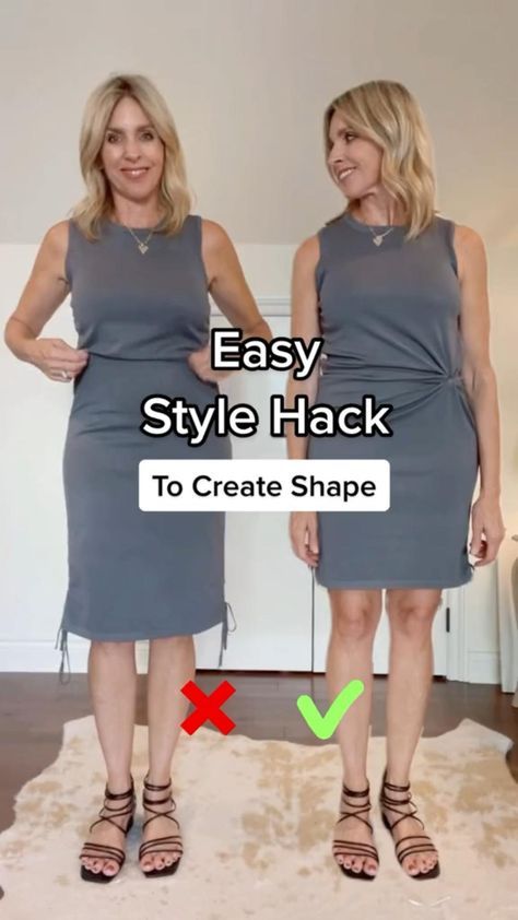 Shirt Knot, Mode Editorials, Shirt Hacks, Braids Volleyball, Hairstyles Videos, Diy Fashion Hacks, Summer Dresses For Wedding Guest, Diy Clothes Life Hacks, Hairstyles For Medium Length Hair