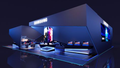 SAMSUMG BGS Booth 2018 on Behance Booth Design Exhibition, Game Booth, Event Booth Design, Exhibition Plan, Exhibition Company, Trade Show Design, Event Booth, Social Media Branding Design, Corporate Interiors