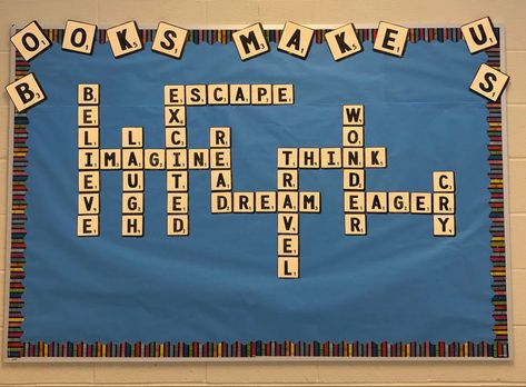 Welcome To Your Next Chapter Bulletin Board, Christmas Bulletin Board Decorations, Library Bulletin Board Ideas, Middle School Bulletin Boards, School Library Bulletin Boards, Music Bulletin Board, High School Bulletin Boards, Middle School Classroom Decor, Interactive Bulletin Boards