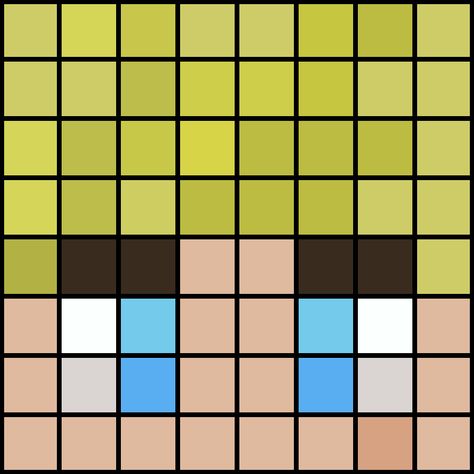 a gridded tommyinnit head created as a painting guide! !8x8 canvas! Dsmp Minecraft Head Grid, Dsmp Painting Canvas, Dsmp Painting Ideas, Minecraft Grid Art, Tommyinnit Minecraft Skin, Dsmp Painting, Dsmp Drawings, Minecraft Grid, Minecraft Heads