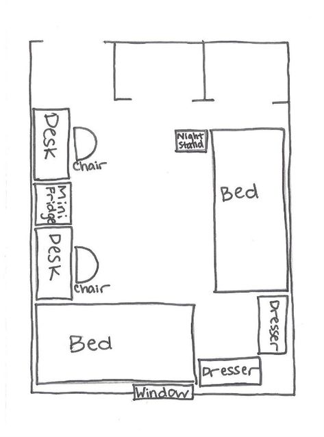 Dorm Layout, Dorm Room Layouts, Small Dorm, Dream Dorm, Dorm Sweet Dorm, Dorm Inspiration, Dorm Room Hacks, Dorm Room Storage, Dorm Organization