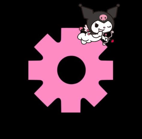 Cute Kuromi Icons For Apps, Kuromi App Icons Aesthetic, Kuromi Aesthetic App Icon, Kuromi Settings App Icon, Kuromi App Icons Black And Pink, Kawaii App, Whatsapp Wallpaper Cute, Whatsapp Wallpaper, Messaging App