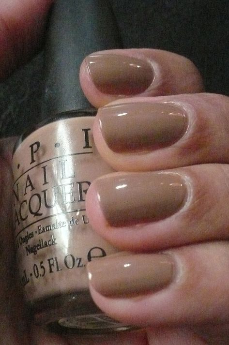 Tan Dip Nails, Tan Nail Polish, Opi Gel Nail Polish, Gel Nails Long, Opi Gel Nails, Gel Nail Polish Colors, Nails 2018, Fall Gel Nails, Uv Gel Nail Polish