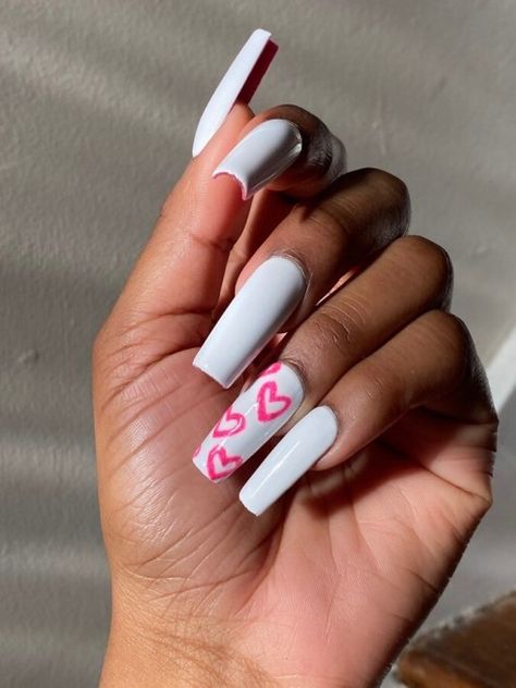 pink nail color, pink nail designs, nail art, nails, pink nail ideas, pink nail design, pink nail acrylic Nail Ideas With White, Pink Nail Acrylic, White Nail Color, Nails Long Square, Pink And White Nails, Pink Nail Colors, Long Square Nails, Nail Prices, Pink Manicure