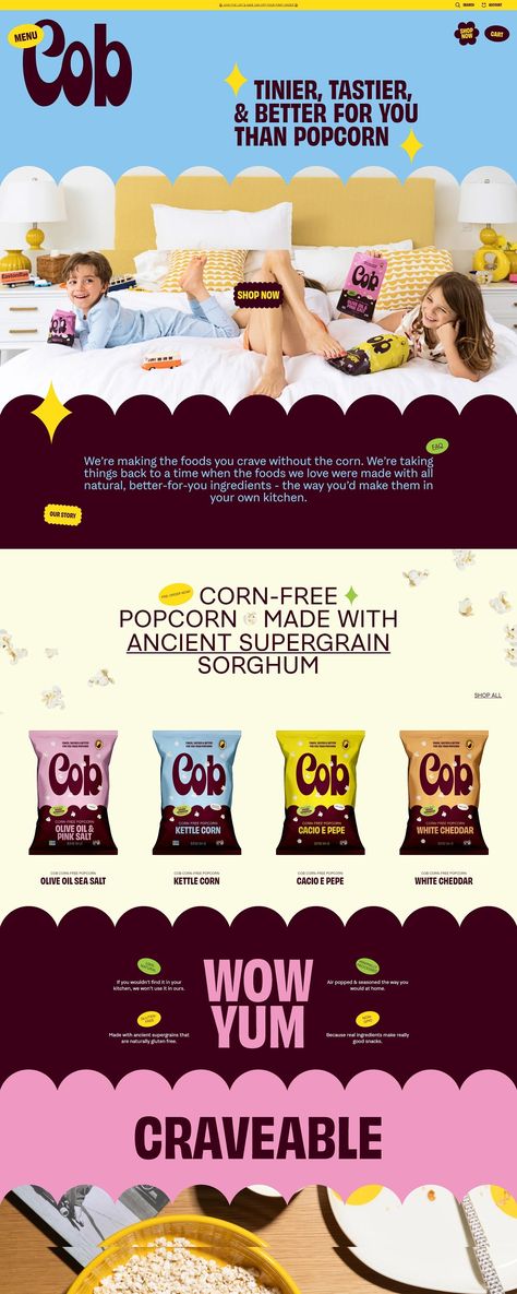 Ecommerce Design Inspiration, Corn Allergy, Free Popcorn, Tech Inspiration, Kettle Corn, Healthy Snack Options, Ecommerce Design, Snack Options, Ecommerce Website Design