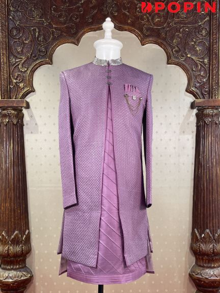 sherwani on rent
wedding sherwani
sherwani for groom
sherwani for groom Lilac Sherwani, Indian Groom Dress, Wedding Dresses Men Indian, Sangeet Outfit, Rent Dresses, Wedding Sherwani, Wedding Dress Men, Open Jacket, Indian Groom