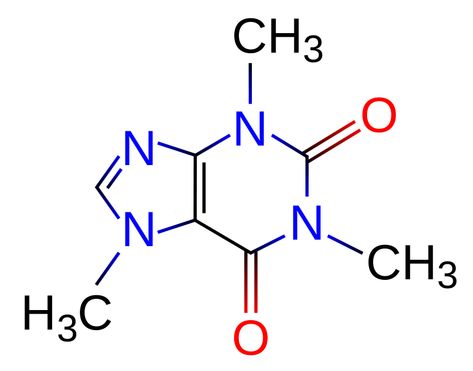 This structural formula for molecule caffeine shows a graphical representation of how the atoms are arranged. Caffeine Chemistry, Caffeine Withdrawal Symptoms, Miele Coffee Machine, Caffeine Withdrawal, Chemistry Projects, Caffeine In Tea, Molecule Tattoo, Caffeine Molecule, Coffee Facts