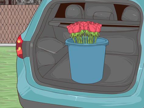 How To Transport Flowers In A Vase, Transporting Flowers, Cut Flower Arrangements, Arum Lilies, Flower Farming, Wedding Logistics, Arum Lily, Floral Business, Flower Cart