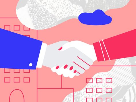 Handshake Illustration Art, Hands Shaking Illustration, Business Illustration Design, Shake Hands Illustration, Hand Shake Illustration, Agreement Illustration, Contract Illustration, Networking Illustration, Handshake Illustration