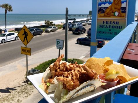 Flagler Beach Florida, Water Pavilion, Palm Coast Florida, Florida Getaway, Best Mexican Restaurants, Beach Hammock, Flagler Beach, Florida Restaurants, Beach Pier