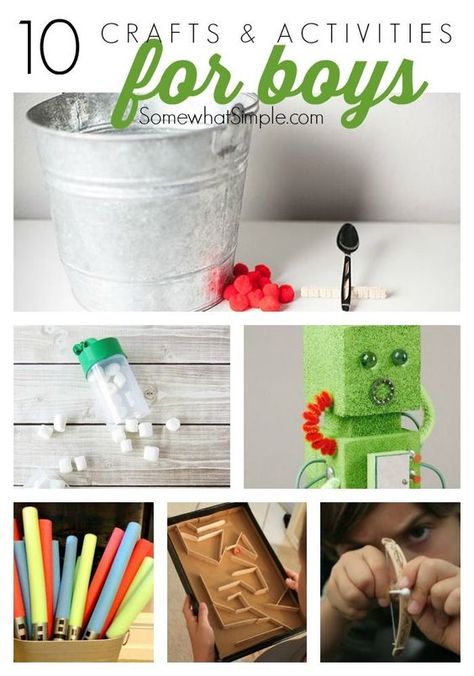 Activities and Crafts for Boys Older Kids Crafts, Teenager Boys, Activities For Boys, Diy And Crafts Sewing, Crafts For Boys, Diy Spring, Crafty Kids, Crafts For Kids To Make, Craft Activities For Kids