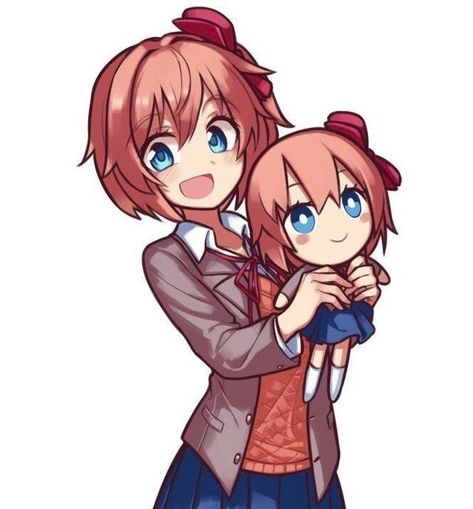 Holding Plushie, Doki Doki Literature Club, Doki Doki, Literature Club, Visual Novel, Literature, Anime