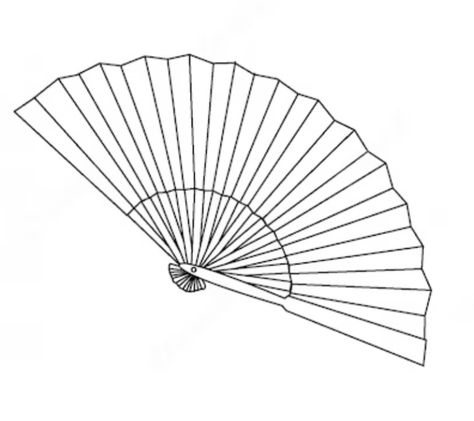 Fan Tattoo, Fan Drawing, Small Pretty Tattoos, Simple Tattoo Designs, Old Fan, Japanese Fan, Object Drawing, Handheld Fan, Line Work Tattoo