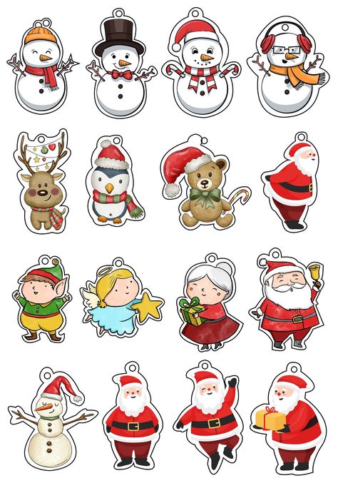 Christmas Stickers Printable, Presents Wrapped, Christmas Toppers, Family Sketch, Sticker App, Xmas Sticker, 3 Month Old, Children Sketch, Christmas Tags Printable