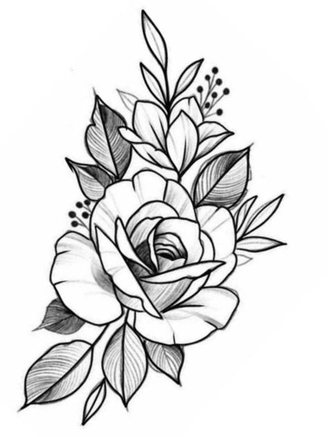 Traditional Tattoo Stencils, Rose Tattoo Stencil, Wrist Tattoo Designs, Animal Tattoo Ideas, Rose Tattoos For Women, Flower Tattoo Drawings, Blue Rose Tattoos, Flower Wrist Tattoos, Wrist Tattoos For Guys