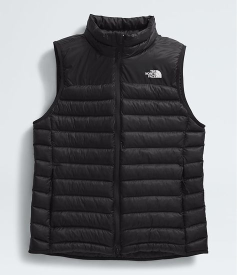 We can't control the weather, but we can make it easier to adapt. The Women's Terra Peak Vest is a must-pack layer that delivers core warmth with unrestricted mobility. This cold-weather go-to features 100%-recycled ThermoBall™ insulation for durable warmth, even when wet and Pertex® Quantum for loft and enhanced thermal performance. The North Face Vest Womens Outfit, Northface Vest Outfit, Scotland Fits, Black North Face Vest, Black Puffy Vest, Hiking Vest, School Camp, Womens Hiking, North Face Vest