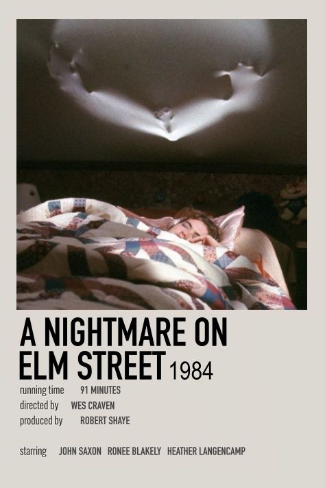 Nightmare In Elm Street Poster, A Nightmare On Elm Street Movie Poster, Nightmare On Elm Street Polaroid Poster, Do You Like Scary Movies Quote, Scream 6 Polaroid Poster, Movie Prints Horror, Minimalist Movie Posters Horror, Horror Polaroid Poster, Horror Movie Polaroid Poster