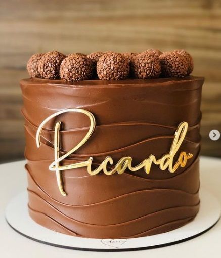 Cake Designs For Boy, Cake Design For Men, Chocolate Cake Designs, Ganache Cake, Chocolate Cake Decoration, Chocolate Wedding Cake, Birthday Cakes For Men, Creative Birthday Cakes, Beautiful Birthday Cakes