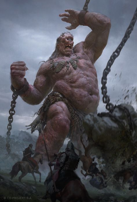 ArtStation - Cyclop Witcher Monsters, Fantasy Place, Greek Monsters, Greek Mythology Art, Giant Monsters, Fantasy Races, Dnd Art, Fantasy Places, Mythology Art