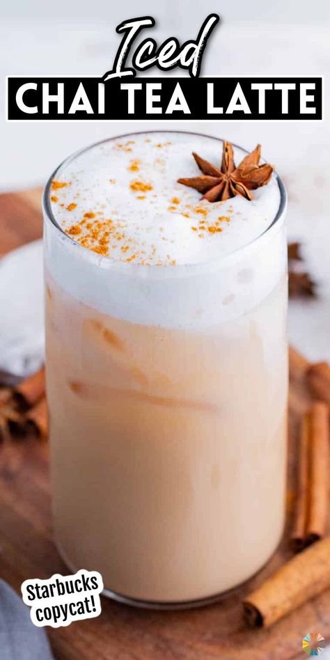 If you’re craving a delicious iced chai tea latte like the one from Starbucks, then you have to make this easy recipe at home. In less than 10 minutes, you’ll be enjoying a warm and satisfying drink with cozy spices and frothy milk foam—all homemade! Get your caffeine fix in for a fraction of the cost. This copycat iced chai tea latte is made with simple ingredients and is the perfect drink for fall and winter. Try this easy recipe today! Iced Chai Tea Latte Recipe, Chai Tea Latte Starbucks, Gluten Free Cocktails, Comfort Pasta Dishes, Easy Strawberry Lemonade, Chai Tea Latte Recipe, Iced Chai Tea Latte, Iced Chai Tea, Fruit Infused Water Recipes