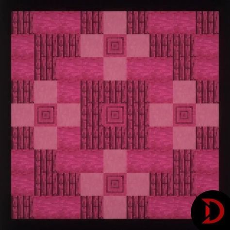 Wall Patterns Minecraft, Minecraft Pink Floor Designs, Pink Minecraft Block Pallete, Minecraft Floors Ideas, Minecraft House Palette, Minecraft Color Pallets, Minecraft Build Palette, Minecraft Flooring Ideas, Minecraft Floor Ideas