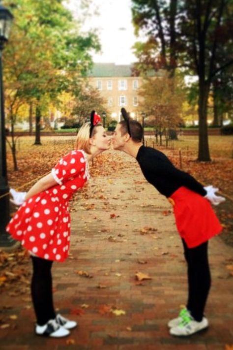 Minnie and Mickey - Couples Costume - Halloween Mini And Mickey Couple Costume, Mini And Mickey, Couple Costume, Minnie And Mickey, Couples Costume, Cute Couple Halloween Costumes, Kenny Chesney, Custom Ideas, Couple Halloween