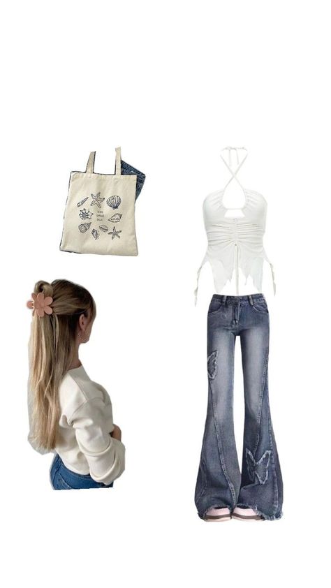 its kinda fairy-ish but i like it i just wish tops like this would look good on me😭. ill make more fit ideas cuz im bored Faye Webster Concert Outfit, Faye Webster, Outfit Polyvore, Concert Fits, Concert Outfit, Summer Outfits, Concert