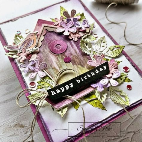 ESAD Stampin' Up! 2024-2025 Annual Catalogue Blog Hop - Stamping Flair Birdhouse Cards, Customer Appreciation Gifts, Birthday Card Designs, Stampin Up Birthday Cards, Country Flowers, Handmade Thank You Cards, Free As A Bird, Ink Blending, Stampin Up Card Ideas