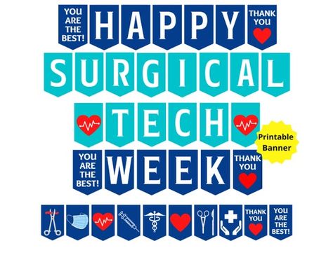 Perioperative Nurses Week, Surgical Tech Week, Surgical Technologist Week, Nurse Practitioner Week, Sterile Processing Tech, Perioperative Nursing, Medical Decor, Operating Room Nurse, Scrub Tech