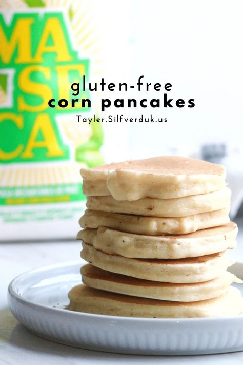 Corn Flour Pancakes, Corn Pancakes, Pancake Calories, Gluten Allergy, Gluten Free Recipes For Breakfast, Gluten Free Pancakes, Delicious Gluten Free Recipes, Corn Flour, Gluten Free Grains