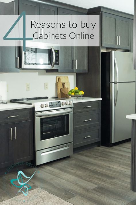 buying kitchen cabinets online- 4 reasons to save time and money- DesignedDecor Buy Kitchen Cabinets, Cheap Kitchen Cabinets, Kitchen Decor Inspiration, Online Kitchen Cabinets, Real Kitchen, New Kitchen Cabinets, Kitchen Cabinets Makeover, Cheap Kitchen, Upper Cabinets