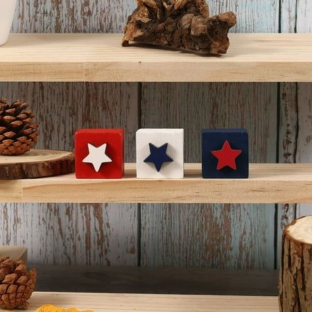 3Pcs 4th of July Wooden Table Decorations Patriotic Table Centerpieces Independence Day Wooden Baubles 4th of July Table Signs for Home Farmhouse Decor Material: Wood Color: as the picture shows, (Due to the difference between different monitors, the picture may have slight color difference. please make sure you do not mind before ordering, Thank you!) Package weight: 40g Package size: 10x10x3cm,(Please allow 1-3mm error due to manual measurement. please make sure you do not mind before ordering Wooden Table Decorations, Home Farmhouse Decor, Wood Items, I Love America, Table Signs, Wooden Table, Wood Color, Wooden Tables, Material Wood