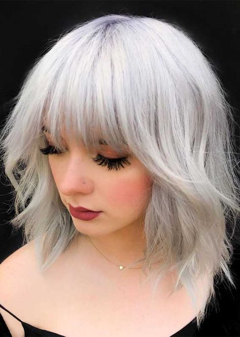 platinum shag, shag haircuts, shag hairstyles, shag haircut 2020, best shag haircuts, shaggy bob haircuts, 1970s+short+shag+haircut, shaggy hairstyle for round face, short shaggy haircuts for fine hair, how to style shaggy hair cut, medium shaggy hairstyles for thick hair Shaggy Haircuts For Fine Hair, Medium Length Layered Hairstyles, Medium Shaggy Hairstyles, Short Shaggy Haircuts, Short Shag Hairstyles, Shaggy Haircuts, Shag Haircuts, Short Shag, Layered Hairstyles