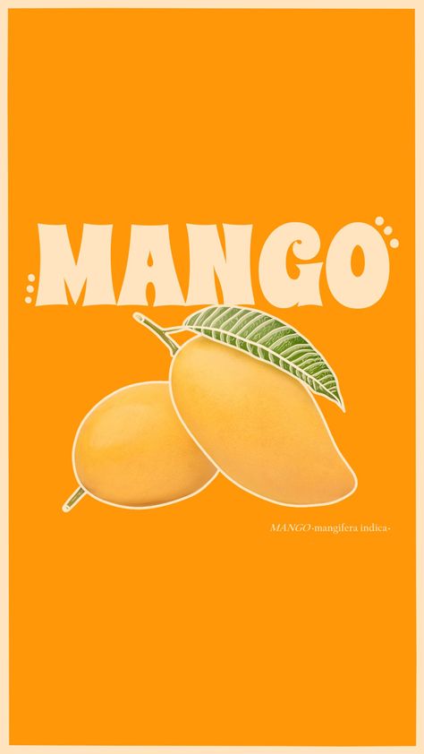 Mango Poster Design, Mango Typography, Mango Artwork, Mango Illustrations, Mango Wallpaper, Butter Logo, Tree Therapy, Mango Logo, Groovy Design