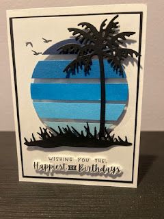 Strip Cards, Acetate Cards, Nautical Cards, Beach Cards, Masculine Birthday Cards, Summer Cards, Tree Cards, Birthday Cards Diy, Stamping Up Cards