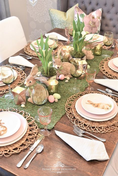 Lunch Table Ideas, Easter Lunch Table, Diy Osterschmuck, Easter Table Setting, Easter Place Settings, Easter Lunch, Lunch Table, Tafel Decor, Easter Table Settings