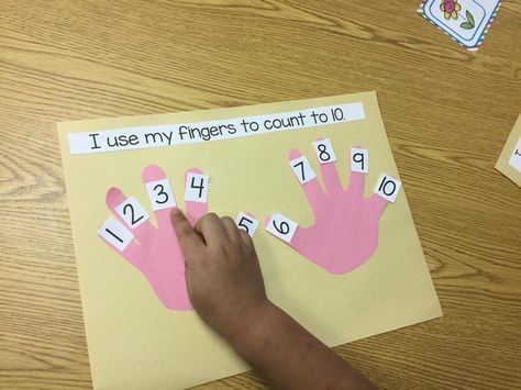 Arms Hands And Fingers Crafts, Arms Hands And Fingers Crafts For Toddlers, 2025 Activities, Daycare Job, Finger Counting, Classroom Assistant, Preschool Skills, All About Me Crafts, Fourth Of July Crafts For Kids