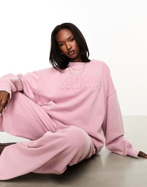 Hoodies & Sweatshirts by ASOS WEEKEND COLLECTIVE Part of a co-ord set Joggers sold separately Branded design Crew neck Drop shoulders Oversized fit Sweat Set, Skirt Co Ord, Plus Size Skirts, Leather Dresses, Co Ord Set, Women Hoodies Sweatshirts, Maxi Dress Trend, Petite Maternity, Hoodies For Sale