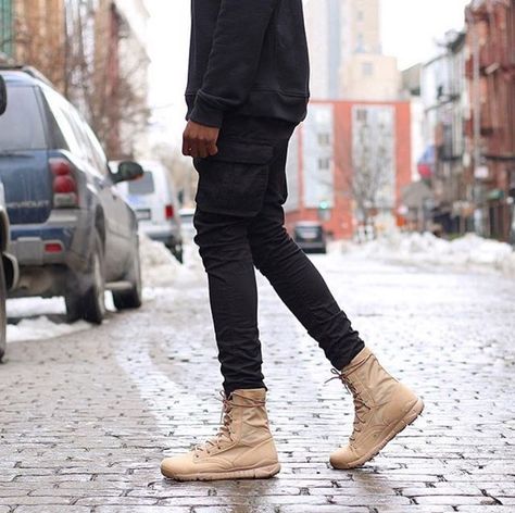 Nike SFB Military Boot Military Boots Outfit Men, Tactical Boots Outfit Men, Tactical Boots Outfit, Nike Tactical Boots, Army Boots Outfit, Military Boots Outfit, Nike Sfb Boots, Nike Boot, Nike Sfb