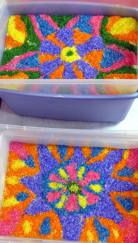 sensory bin Rangoli rice - Diwali Birthday Party Diwali Sensory Bin, Preschool Travel, Morning Baskets, Diwali Activities, Toddler Sensory Bins, Toddler Sensory, India Culture, Holi Festival, Work Activities