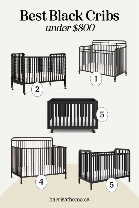 Black Crib, Black Nursery, Nursery Crib, Black Baby, Black Babies, Best Black, Black Iron, Baby Cribs, 3 In 1